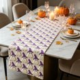 thumbnail image 5 of Dpityserensio Halloween Table Runner 13x72 Inch, Ghost Pumpkin Decoration for Dining Table Kitchen Party, Polyester Fall Harvest Home Decor, 5 of 7