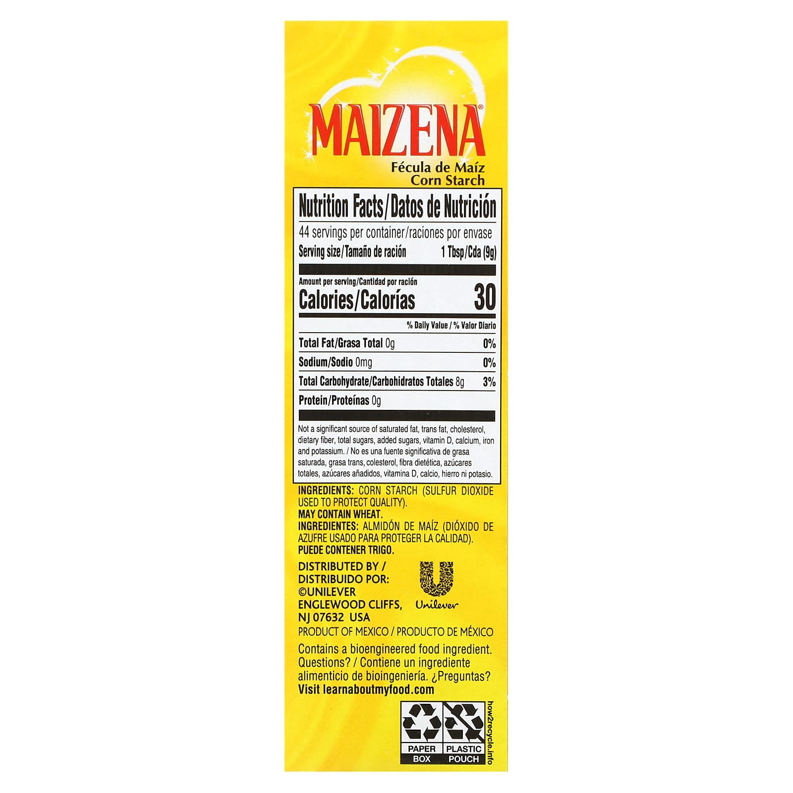 Knorr Maizena Corn Starch, 14.1 oz (400 g) Pack of 2