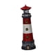 thumbnail image 4 of Estatuilla de faro con luz solar decoración exterior impermeable 360 Blusa roja, 4 of 8