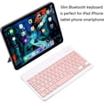thumbnail image 2 of XIHAMA Ultra Slim Bluetooth Keyboard Portable Mini Wireless Keyboard Rechargeable for Apple iPad iPhone Samsung Tablet Cell Phone Smartphone iOS Android Windows, 2 of 7