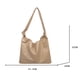 thumbnail image 5 of Bolso Mano Informal para Mujer Bolso Hombro PU Color Sólido Moderno Y Sencillo 9513 (Camel) Caqui TXW#570583.03, 5 of 9
