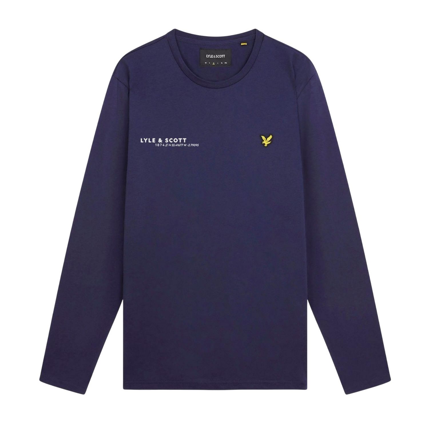 Lyle & Scott Mens Co-Ordinate Print Long-Sleeved T-Shirt