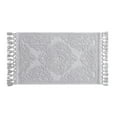 thumbnail image 2 of Jean Pierre Ricardo Cotton Fringe 27 x 45 in. Bath Rug, Light Grey, 2 of 11