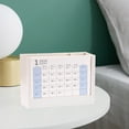 thumbnail image 5 of Two In One Pen Holders, 2025 Desk Calendar, Multifunctional Desk Storage Box, Stylish Organizer, Plastic Material, Monthly Calendar, Photo Frame, For Home Office, 5 of 6