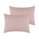 thumbnail image 1 of Funda de almohada REGALWOVEN de algodón, tamaño queen, juego de 2 con cierre de sobre, color rosa queen, 1 of 6
