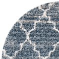 thumbnail image 6 of SAFAVIEH Melrose Giffard Geometric Quatrefoil Shag Area Rug, Navy/Ivory, 6'7" x 6'7" Round, 6 of 8