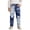 A10-Blue, variant on LRen Boy's Stretch Comfy Ripped Jeans Stylish Fit Distressed Washed Fashion Denim Boys Jeans Pant,6-7 Years