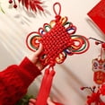 thumbnail image 3 of Jiibva Chinese New Year Tassel Knot Traditional Red Lucky Oriental Pendant Ornaments Spring Festival Hanging Home Decor, 3 of 7