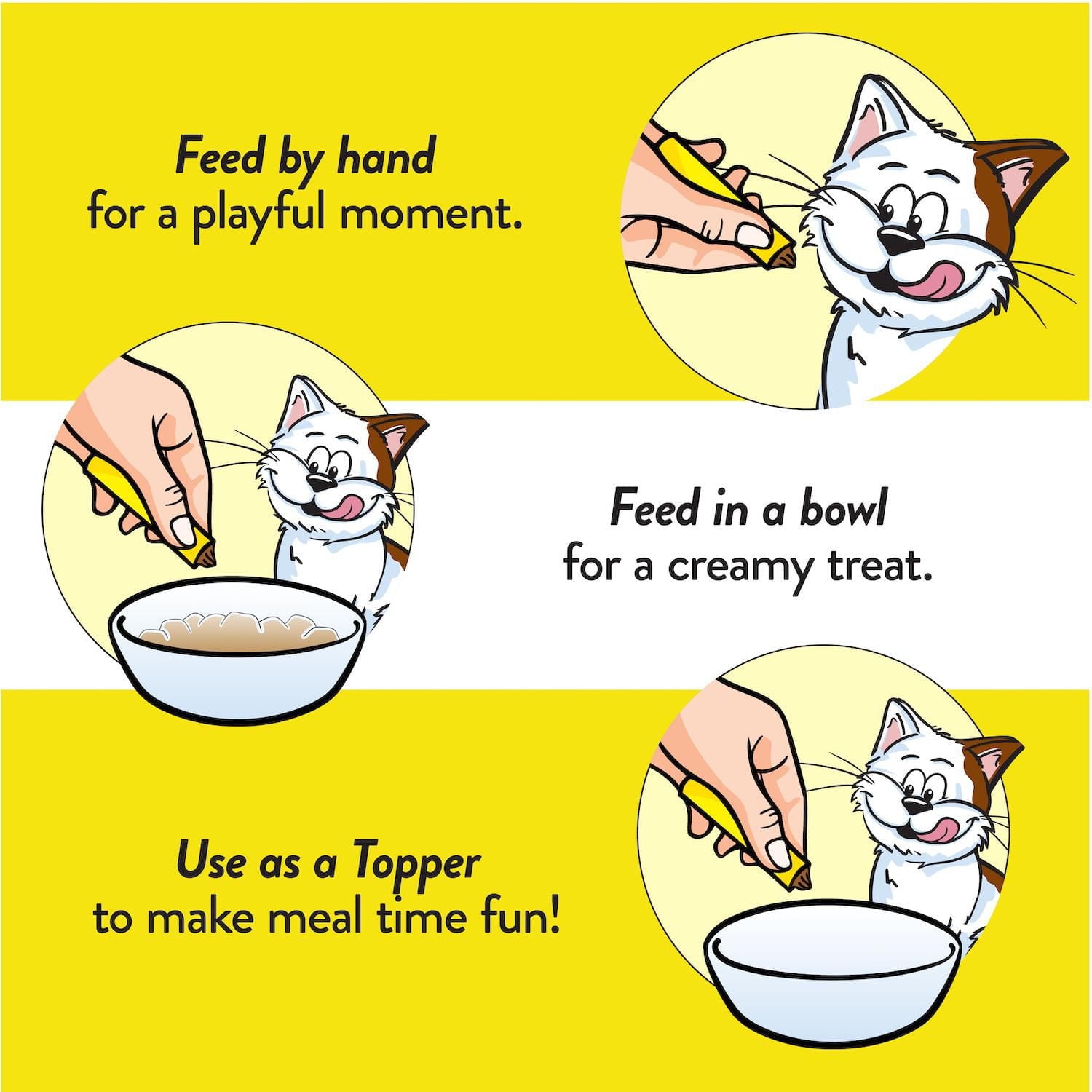 Gâteries pour chats adultes Temptations Purée Crémeuse avec poulet 4x12 g