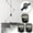 Pearl Black, variant on WNFJR 3 Pcs Chandelier Wire Buckle Cord Grip Fittings Cord Grip Strain Relief Connector Thread Cable Grips Locker Strain Relief Cord Grip Hanging Lights Clamps Cord Grips