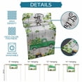 thumbnail image 6 of St. Patrick's Day Table Runner - 90 Inch Long Green Truck Lucky Shamrocks Rustic Wooden Cotton and Linen Blended Dress Scarves Farmhouse Table Runner for Kitchen Dining, Coffee Table, 13" x 90", 6 of 8