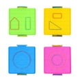 thumbnail image 2 of SHISUYAN 4pcs Geoboard Pegboard Plastic Nail Board Geometric Shape Learning Tools Random Color, 2 of 9
