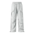 thumbnail image 6 of Coerni Boys Parachute Cargo Pants Lightweight Quick Dry Wide Leg Pants Casual Trousers Teen Spring Fall Outdoor Wear Baggy Hiking Pants, 6 of 6