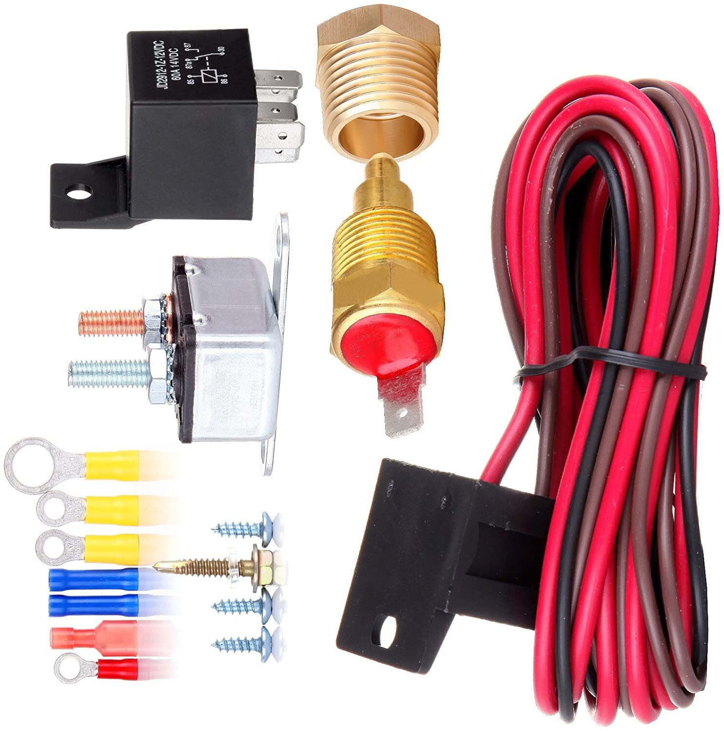 CCIYU Universal 200185 Degree Radiator Engine Cooling Fan Thermostat