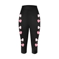 thumbnail image 4 of Pantalones de Yoga Capri, Moda Impresa Estiramiento Capris para Mujeres, Poliéster Spandex Entrenamiento Y Ocio, 4 of 8