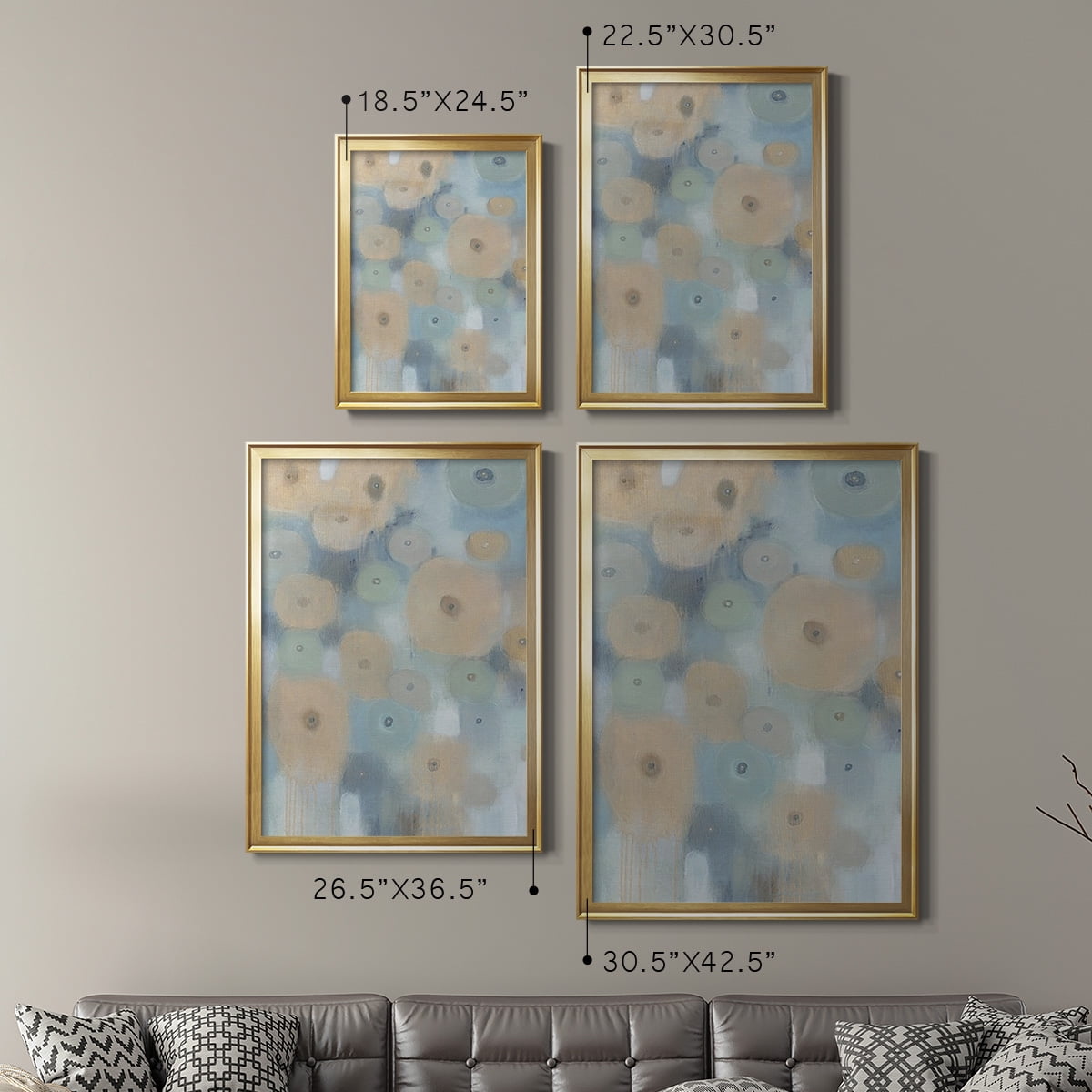 Spinning Wheels I Premium Framed Print, in Gold, Black, or Silver - Ready to Hang