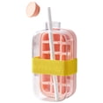 thumbnail image 1 of 800 Ml Molde Hielo Al Aire Libre Refrigerador Con Paja Creativa Demould Botella () Rosa, 1 of 9
