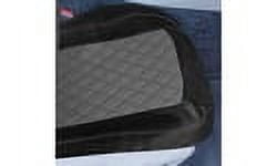 FH Group Ultra Modern Quilted Leatherette Car Seat Covers, Universal Fit Gray Full Set with Air Freshener