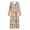 Abstract Floral Print, variant on Tiger Stripe Pattern Elastane Polyester Blend Nightgowns with Full Length, Loose Winter Soft House Dress for Fall Home Bedroom