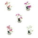 thumbnail image 4 of Orquídea artificial Bonsai Flores falsas Billuyoard Rosa roja, 4 of 6