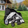 thumbnail image 6 of Wheelchair Cover, 45.2 x 29.5 x 51.1 in Waterproof Electric Wheelchair Covers for Indoor Outdoor, 210D Oxford Mobility Scooter Cover for Storage, Prevent Rain Wind Dust Dirt Snow Sun(Black), 6 of 7