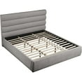 thumbnail image 5 of Meridian Furniture Adam Grey Chenille Fabric King Bed, 5 of 9