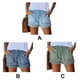 thumbnail image 2 of Jumpingount Pantalones cortos de mezclilla transpirables de viaje para mujer, pantalones de chándal, ropa de verano Prendas para la parte inferior del cuerpo Verde 2XL Jumpingount AP010582-15, 2 of 6