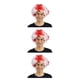 thumbnail image 1 of Vogacara Payaso Peluca Cabello Rizado Pelos sintéticos Aficionados al fútbol Amplia aplicación Fiestas Sombreros Vestir Divertido Inglaterra Type1 NO1, 1 of 6