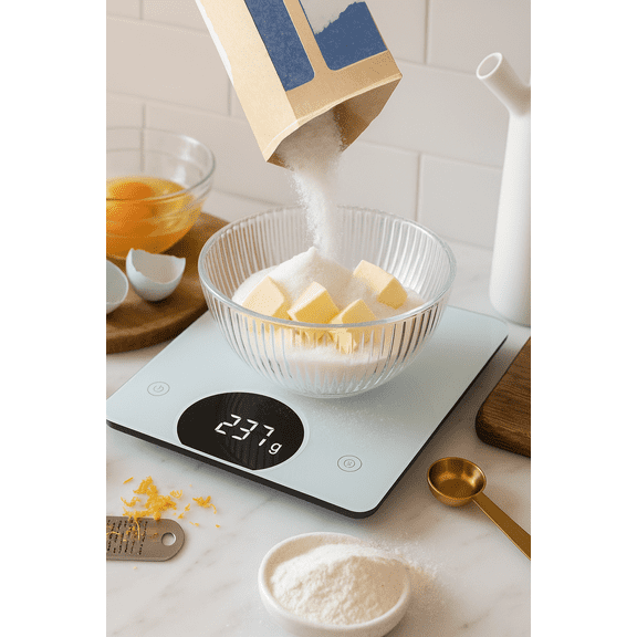 Digital Kitchen Scale WHITE