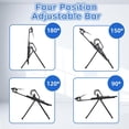 thumbnail image 5 of Teclor Inversion Table,Advanced Heat and Massage Function,Strength Training Inversion Table for Back Pain Relief,Heavy Duty Inversion Table 350 lbs Capacity with Wider and Thickened Backrest, 5 of 7
