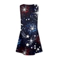 thumbnail image 4 of 4th Of July Sleeveless Dresses for Girl Flowy Summer Spring Break Sundresses T-shirt Dress, 4 of 6
