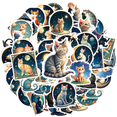 thumbnail image 2 of Dreamy Cat Theme Stickers, Waterproof Cat Theme Sticker for Water Bottle Laptop Phone Cases Planner Skateboard Luggage Helmet Party Favor Decor, Ideal for Adults Teens Teacher Rewards, 2 of 8