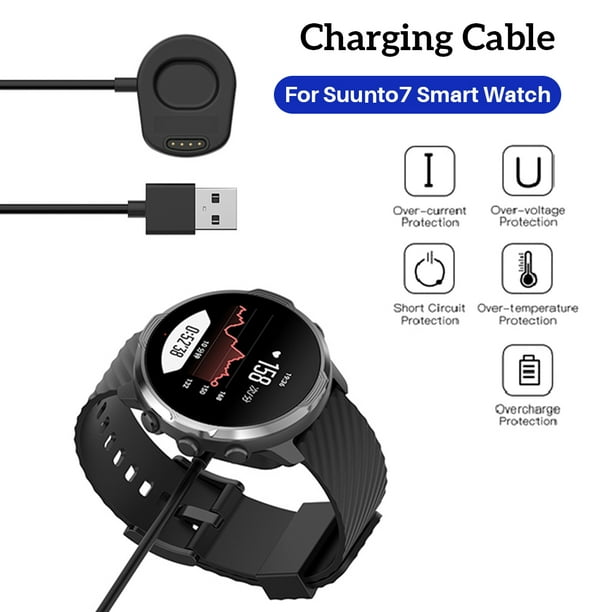 Cargador de base de 1m 5V 0.5A para accesorios de Cable de carga de reloj inteligente Suunto7
