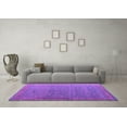 thumbnail image 3 of Ahgly Company Indoor Square Abstract Purple Modern Area Rugs, 3' Square, 3 of 4