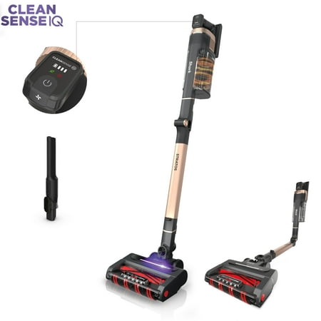 Shark Stratos Cordless Stick Vacuum, Carpet and Hardfloors, Clean Sense IQ Technology, DuoClean PowerFins HairPro, 50-Min Run Time, IZ840H Rose Gold