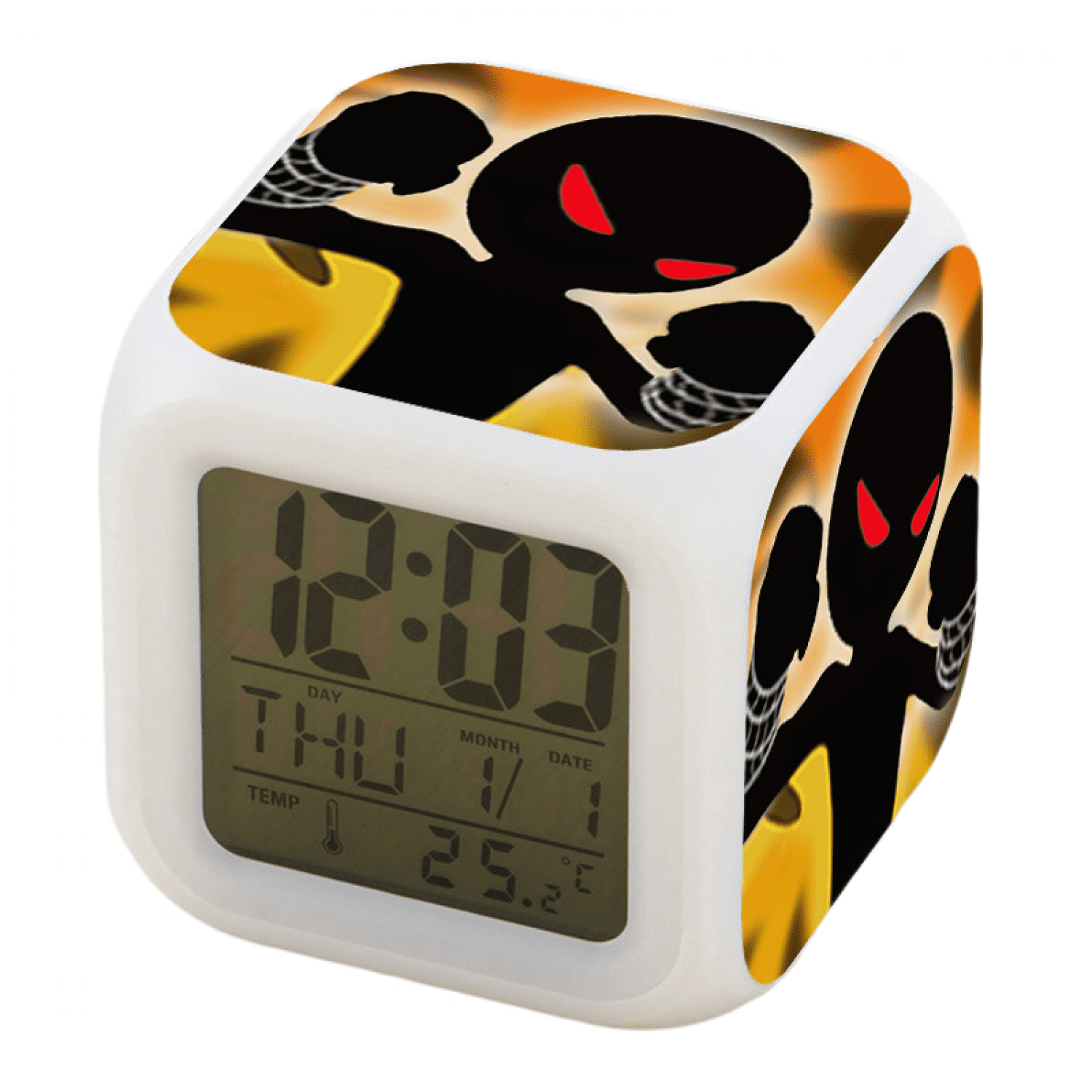 JUSTUP Alarm Clock for Kids Room, LED Digital Bedroom Alarm Clock Easy