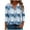 Multicolor Plus Size Blouse for Women_l, variant on CYMMPU Blouses for Women Dressy Casual V Neck 3/4 Sleeve Fall Trendy Shirts Tunic Tops Spring Tops Floral Printed Loose Fit Business Elegant Work Tops T-Shirts Multicolor XXXXL