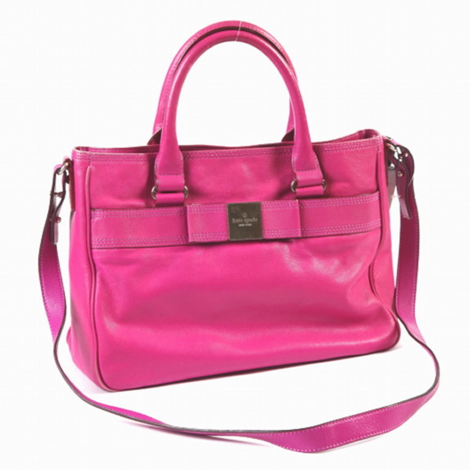 Pre-Owned Kate Spade 2-Way Shoulder Bag/Tote Bag in Pink Purple (Good)