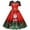 Pink, variant on BLTIBY Christmas Dress for Women Vintage 2024 Winter Fall Round Neck Short Sleeve 1950s Cocktail Pleated Dresses Knee-Length Evening Party Prom Outfit with Belt Green L