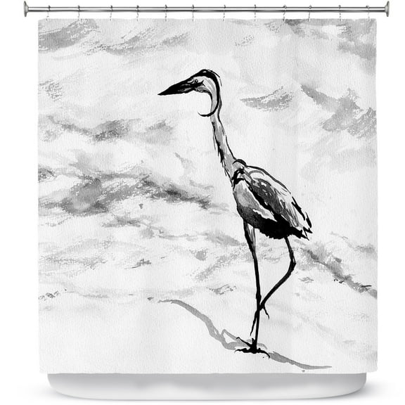 Shower Curtains 70" x 93" from DiaNoche Designs by Brazen Design Studio - Heron