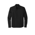thumbnail image 3 of MERCER+METTLE Unisex Long Sleeve Stretch Woven Shirt | Lightweight Button Up for Men & Women, Business Casual Shirt - Deep Black XL, 3 of 4
