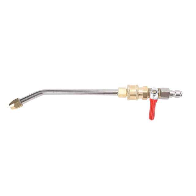 Adjustable Metal Pressure Washer Extension Wand, with Ball Valve, 1/4 Inch Connector, for Cleaning Vehicles, Yards