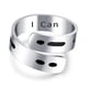 thumbnail image 3 of 1 Anillo de código Morse con personalidad, anillo geométrico Simple y versátil, joyería de moda, 3 of 5
