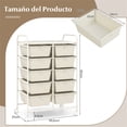thumbnail image 3 of Costway Carrito Móvil Multiusos con 10 Cajones Organizador de Herramientas para Álbumes de Recortes Sobre Ruedas 65,5 x 37 x 87 cm, 3 of 10