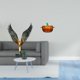 thumbnail image 2 of Estatua de la casa,Estatua de ala hecha a mano,artesanía de resina para cafetería,Plato de dulces,Plato de dulces de vidrio con tapa Tarro de dulces decorativo,Para el buffet de dulces,la, 2 of 8