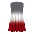 thumbnail image 4 of Plebaso V Neck Tank Tops for Women Gradient Color Ruffle Shirts Flowy Sleeveless Womens Summer Blouses, 4 of 5