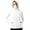 #05 White 【Mix, Match & Rotate: Stock Up on Daily Colors】, variant on Women's Loose Fit Long Sleeve Hooded Zipper Solid Color Sun Protection Top Shirt Casual Daily Fashion Shirts | CSEONE,Black L