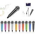 thumbnail image 1 of HAHDAXIA Mini Microphone,Portable Vocal Tiny Microphone, Asmr Microphone,Phone Microphone, Mini Karaoke Microphone for Voice Recording Chatting and Singing On iPhone,Android,Laptop Notebook(B, 1 of 7