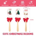 thumbnail image 2 of Christmas Silicone Spatulas, 3 Pieces Premium Heat Resistant Cream Butter Spatula with Wooden Handle, Christmas Cake Decorating Baking Spatula Set For Gifts, Baking, Holiday Parties, 2 of 9