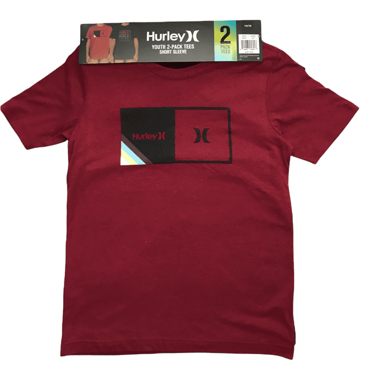 Hurley Boy's Short Sleeve Graphic Logo Crew Neck T-Shirt 2